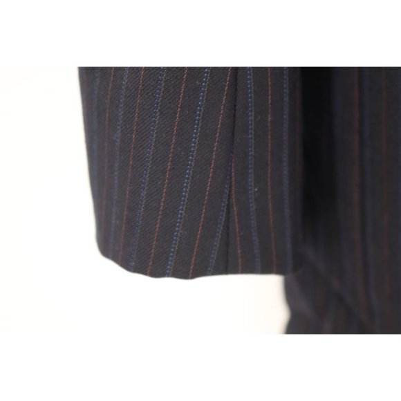 Hickey Freeman Sport Coat Navy Striped Men's 46-48 - Picture 3 of 15